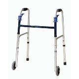 Double Trigger Deluxe Folding Walker with wheels
