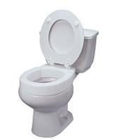 Raised Toilet Seat Hinged 4 inch
